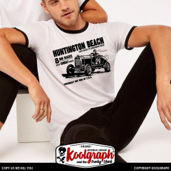 tshirt bicolor koolgraph kustom kulture rockabilly cafe race hot rod  marlon brando beach
