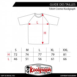 Tshirt ecru Atomic Rockin' Frankenstein