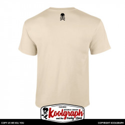 Tshirt ecru Atomic Rockin' Frankenstein