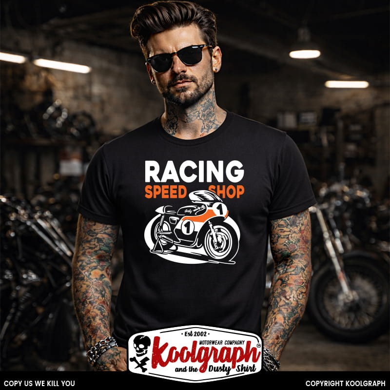 tshirt mc koolgraph kustom kulture rockabilly cafe race hot rod cafe racer racing harley davidson