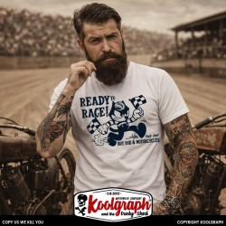 tshirt koolgraph kustom kulture rockabilly cafe race hot rod felix cat flag