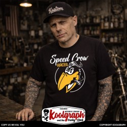 tshirt koolgraph kustom kulture rockabilly cafe race hot rod Old Crow Racer