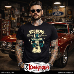 tshirt koolgraph kustom kulture rockabilly cafe race hot rod flying saucer