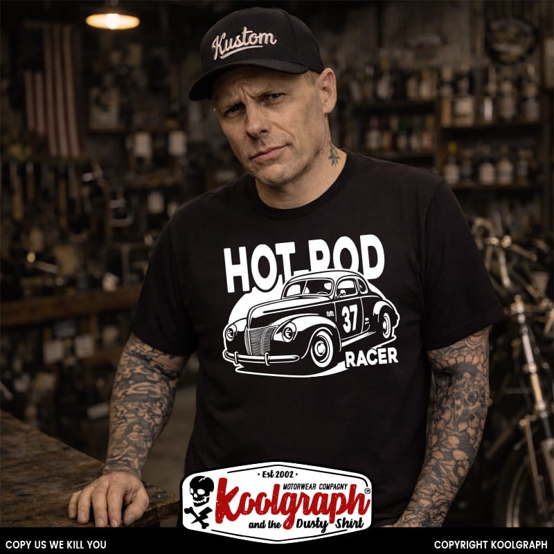 tshirt koolgraph kustom kulture rockabilly cafe race hot rod old school ford 1940
