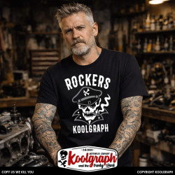 tshirt koolgraph kustom kulture rockabilly cafe race hot rod  rockers skull tatto jerry sailor