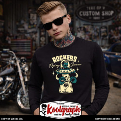 tshirt koolgraph kustom kulture rockabilly cafe race hot rod flying saucer