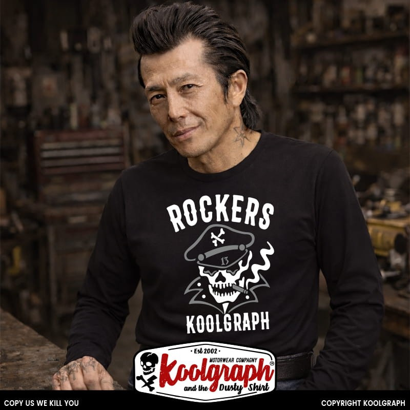 tshirt koolgraph kustom kulture rockabilly cafe race hot rod  rockers skull tatto jerry sailor ml
