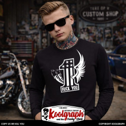 tshirt koolgraph kustom kulture rockabilly cafe race hot rod one fuck you usa