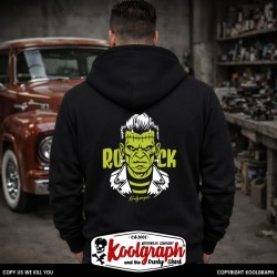 sweat capuche koolgraph kustom kulture rockabilly cafe race hot frankenstein rocker