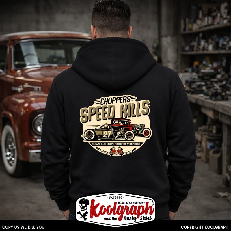 sweat capuche koolgraph kustom kulture rockabilly cafe race hot rod