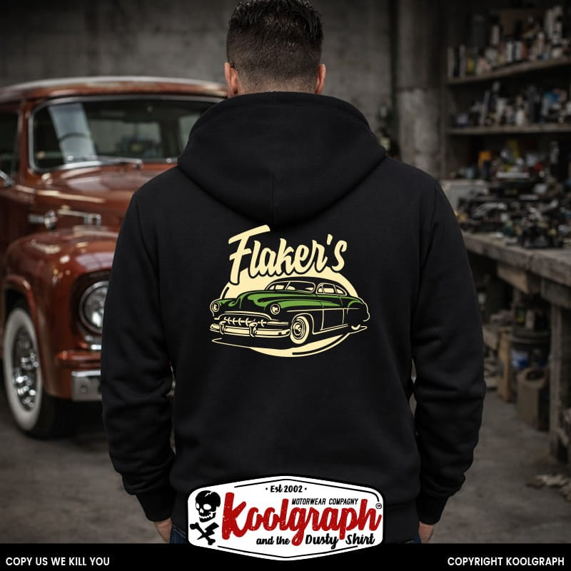 sweat capuche koolgraph kustom kulture rockabilly cafe race hot metalflake