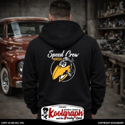 sweat capuche koolgraph kustom kulture rockabilly cafe race Old Crow Racer