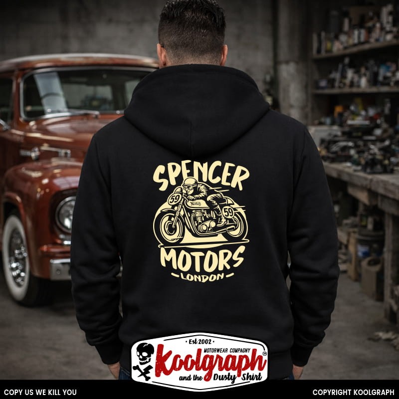 sweat capuche koolgraph kustom kulture rockabilly cafe race hot rod norton