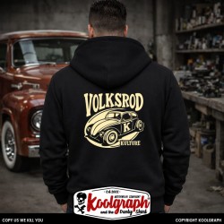 sweat capuche koolgraph kustom kulture rockabilly cafe race hot rod cox volksrod