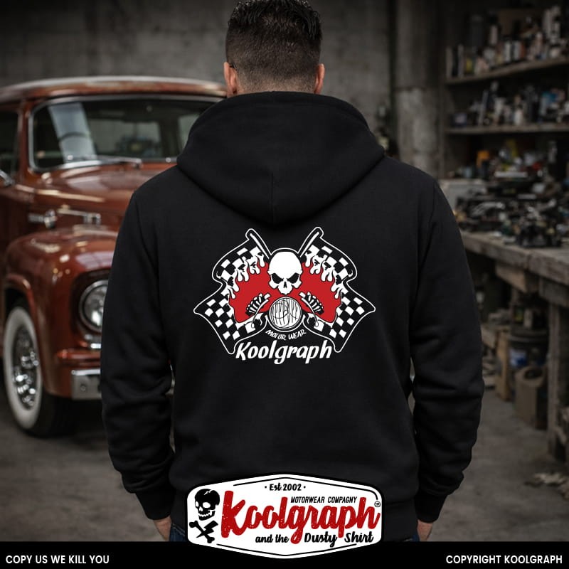 sweat capuche koolgraph kustom kulture rockabilly cafe race hot rod