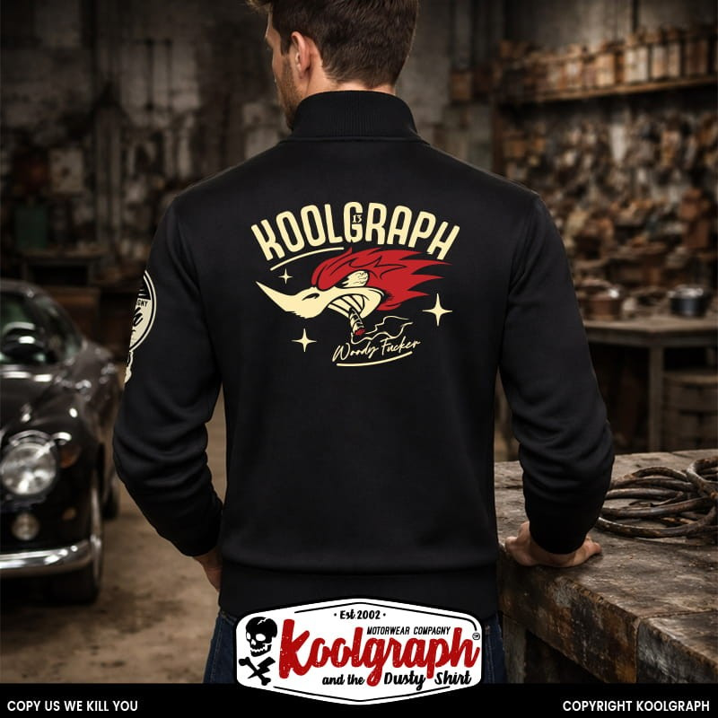 gilet vintage koolgraph kustom kulture rockabilly cafe race hot rod woody wood fucker