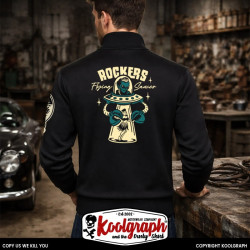gilet vintage koolgraph kustom kulture rockabilly cafe race hot rod ROCKABILLY FLYING SAUCER