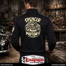 gilet vintage koolgraph kustom kulture rockabilly cafe race hot rod MOTO ANGLAISE CAFE RACER SPENSER