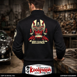 gilet vintage koolgraph kustom kulture rockabilly cafe race hot rod hellrace devil 666