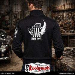 gilet vintage koolgraph kustom kulture rockabilly cafe race hot rod one fuck you