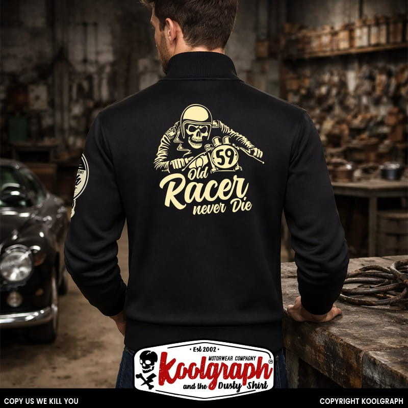 gilet vintage koolgraph kustom kulture rockabilly cafe race hot rod OLD RACER MOTORCYCLE