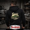 une veste capuche zippée koolgraph kustom kulture rockabilly cafe race hot rod custom metalflake