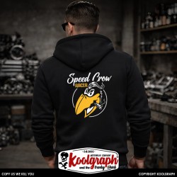une veste capuche zippée koolgraph kustom kulture rockabilly cafe race hot rod Old Crow Racer