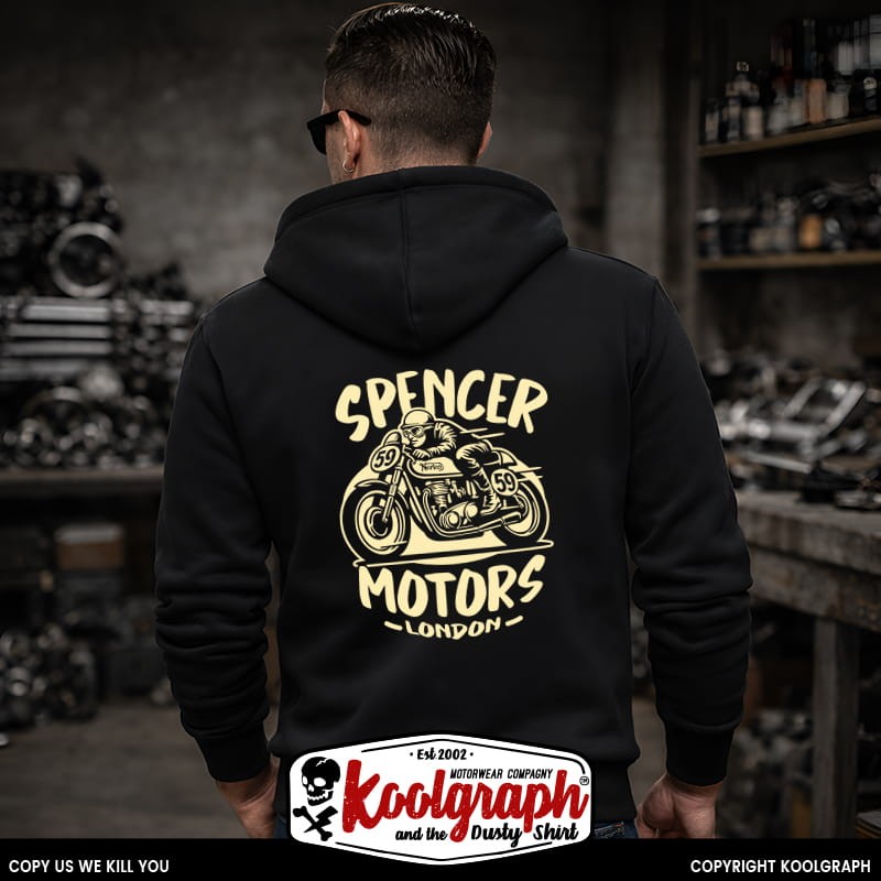 veste capuche zippee koolgraph kustom kulture rockabilly cafe race hot rod Moto norton anglkaise