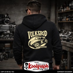 une veste capuche zippée koolgraph kustom kulture rockabilly cafe race hot VOLKSROD KUSTOM KULTURE