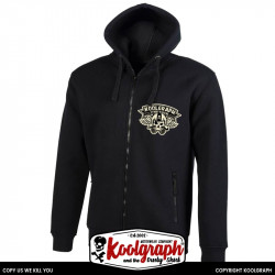 Veste Capuche SKULL ROCKER TATTOO ART