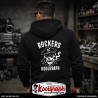 une veste capuche zippée koolgraph kustom kulture rockabilly cafe race hot rod SKULL ROCKER TATTOO ART