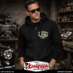 Veste Capuche OLD RACER MOTORCYCLE tt race legend koolgraph