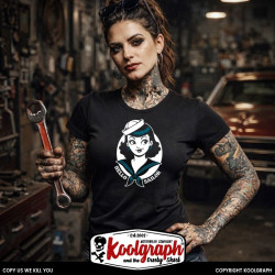 kustom kulture rockabilly tshirt femme koolgraph Pin-up Rock SAILOR PINUP