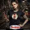 kustom kulture rockabilly tshirt femme koolgraph old school skull Born Bad devil rodeo pinup