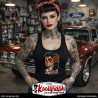 debardeur kustom kulture rockabilly tshirt femme koolgraph pin up devil santa muerte