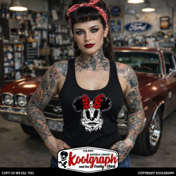 debardeur kustom kulture rockabilly tshirt femme koolgraph minnie voodoo caterina