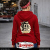 une veste capuche zippée kustom kulture rockabilly tshirt femme koolgraph Skull