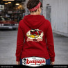 une veste capuche zippée kustom kulture rockabilly tshirt femme koolgraph miss woody racer