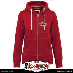 Veste Capuche zippée minnie mouse voodoo Caterina Rockabilly et kustom kulture koolgraph