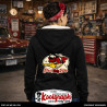 une veste capuche  sherpa kustom kulture rockabilly tshirt femme koolgraph  woody wood fucker girly