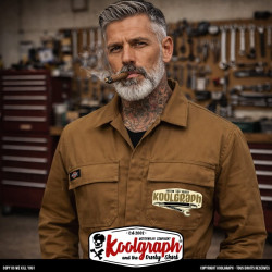 Combinaison Dickies garage, style workwear et kustom kulture rockabilly by koolgraph