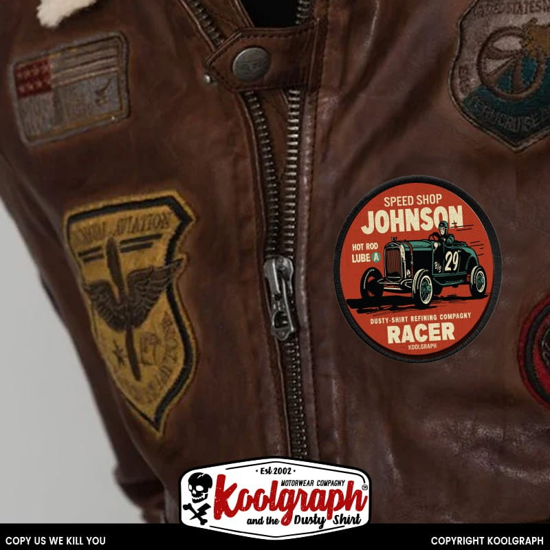 patch koolgraph and the dusty shirt kustom kulture cafe racer hot rod motorcycles