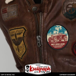 patch koolgraph and the dusty shirt kustom kulture cafe racer hot rod motorcycles