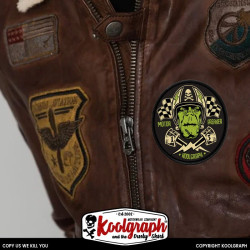 patch koolgraph and the dusty shirt kustom kulture cafe racer hot rod motorcycles