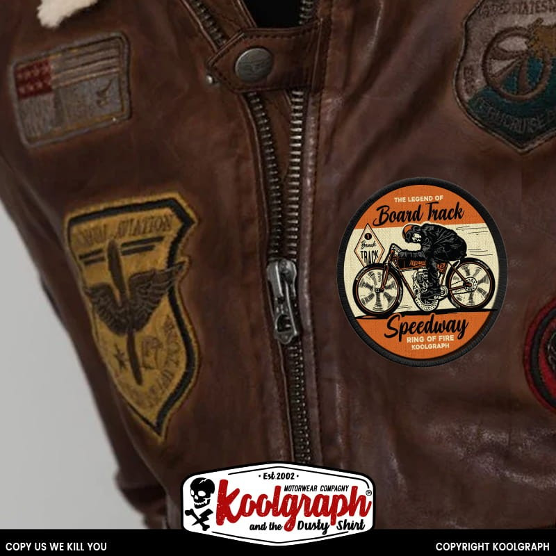 patch koolgraph and the dusty shirt kustom kulture cafe racer hot rod motorcycles
