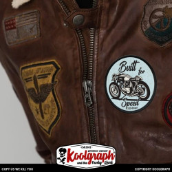 patch koolgraph and the dusty shirt kustom kulture cafe racer hot rod motorcycles
