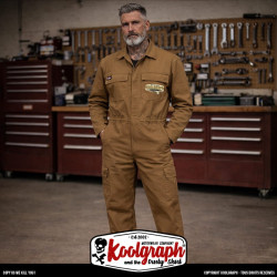 Combinaison Dickies garage, style workwear et kustom kulture rockabilly by koolgraph