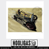 Cyclecar Indian Oil  hooligas 455 reproductions signées art automobile moto artiste  Affiche art