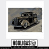 Pick up Ford with Motorcycle hooligas 455 reproductions signées art automobile moto artiste  Affiche art