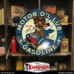 plaque publicitaire metal retro vintage decoration Fox Aviator